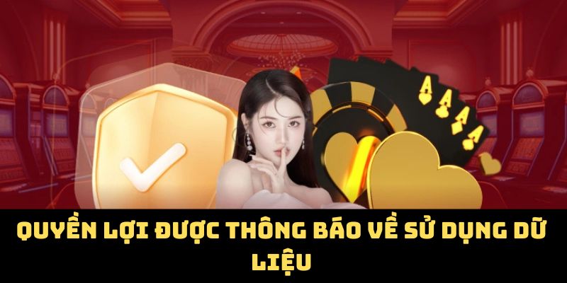 Quyền lợi được thông báo về sử dụng dữ liệu